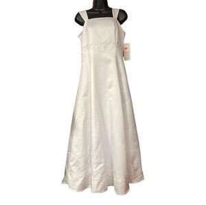 ANGEL’S GARMENT Junior Girl’s Communion Dress Sz 18 White New SEE DESCRIPTION